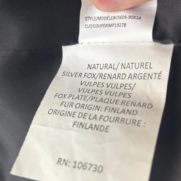 Vince genuine undyed silver fox vest - Picture 4 of 6